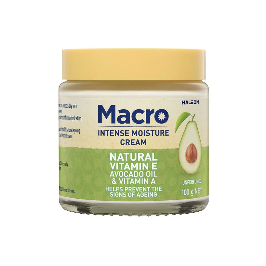 Macro Intense Moisture Cream Natural Vitamin E, Avocado Oil & Vitamin A 100g