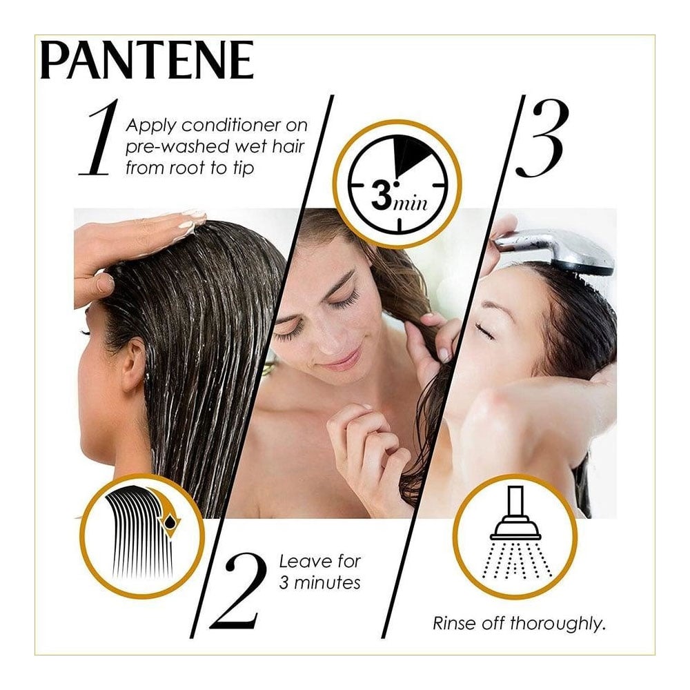 Pantene Conditioner 3 Minute Miracle Smooth & Sleek With Keratin Daily Intense 400ml Sale