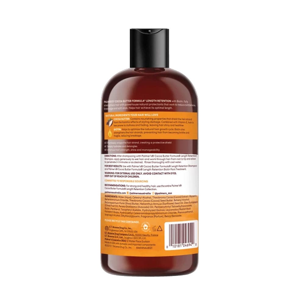 Palmers Conditioner Length Retention For Brittle Fragile Or Breakage Prone Hair + Biotin With Vitamin E 473ml