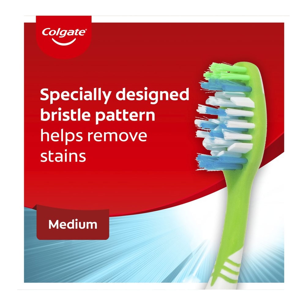 Colgate Toothbrush Max White Polishing Star Medium Assorted Colors