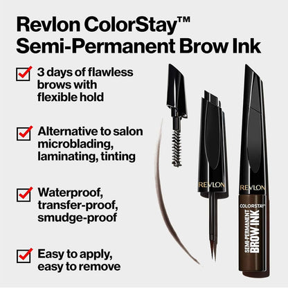 Revlon ColorStay Semi Permanent Brow Ink 355 Dark Brown