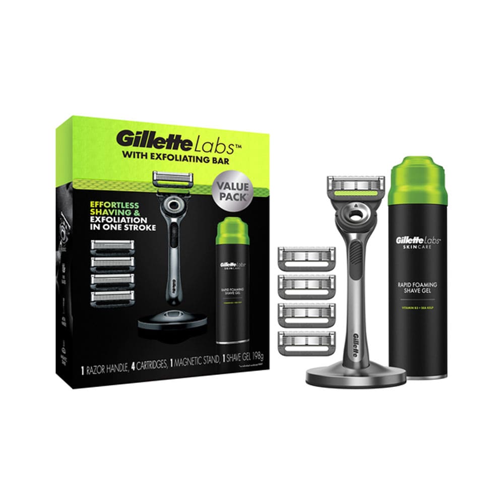 Gillette Lab Value Pack With Exfoliating Bar