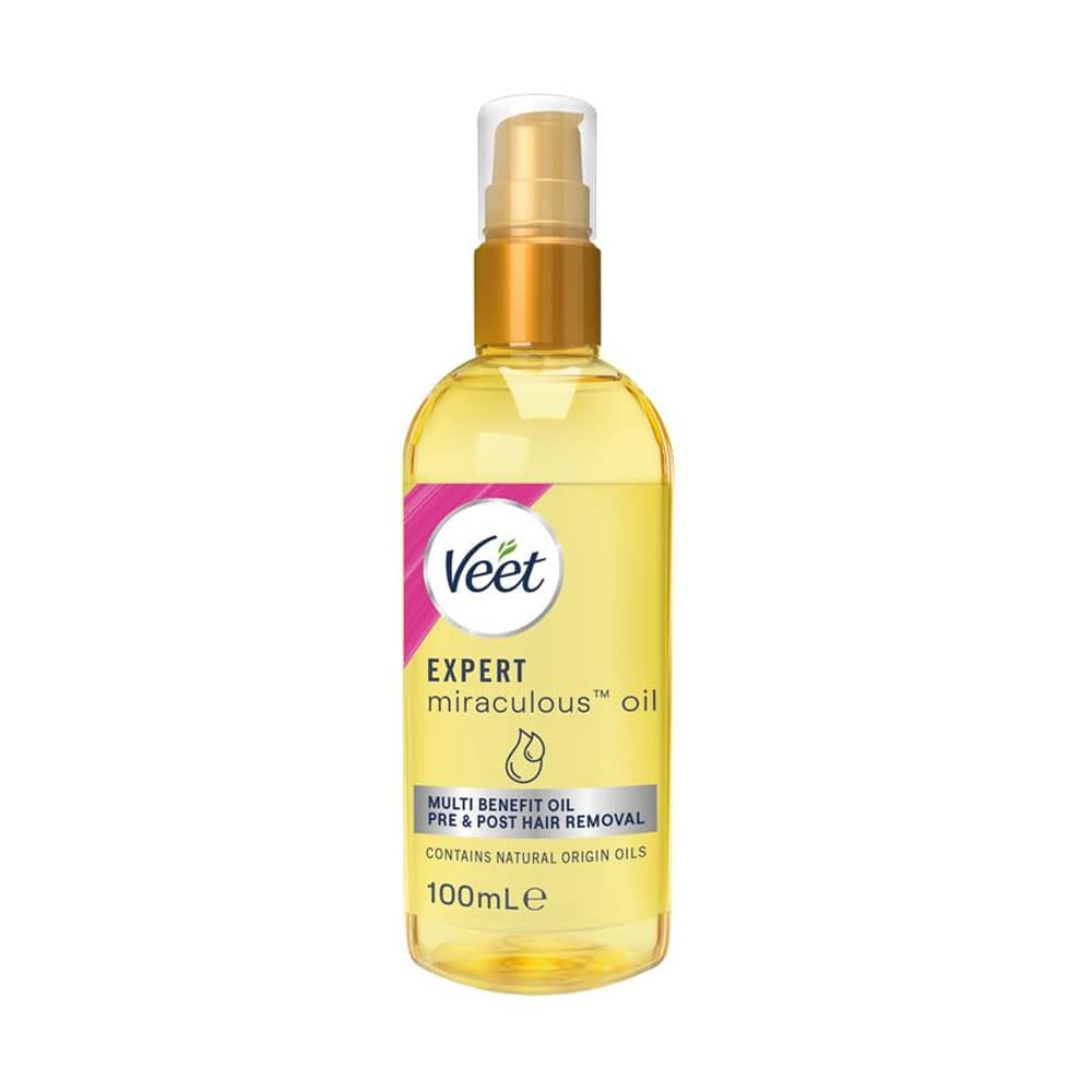 Veet Expert Miraculous Oil Multi Benefit Oil Pre & Post Hair Removal 100ml