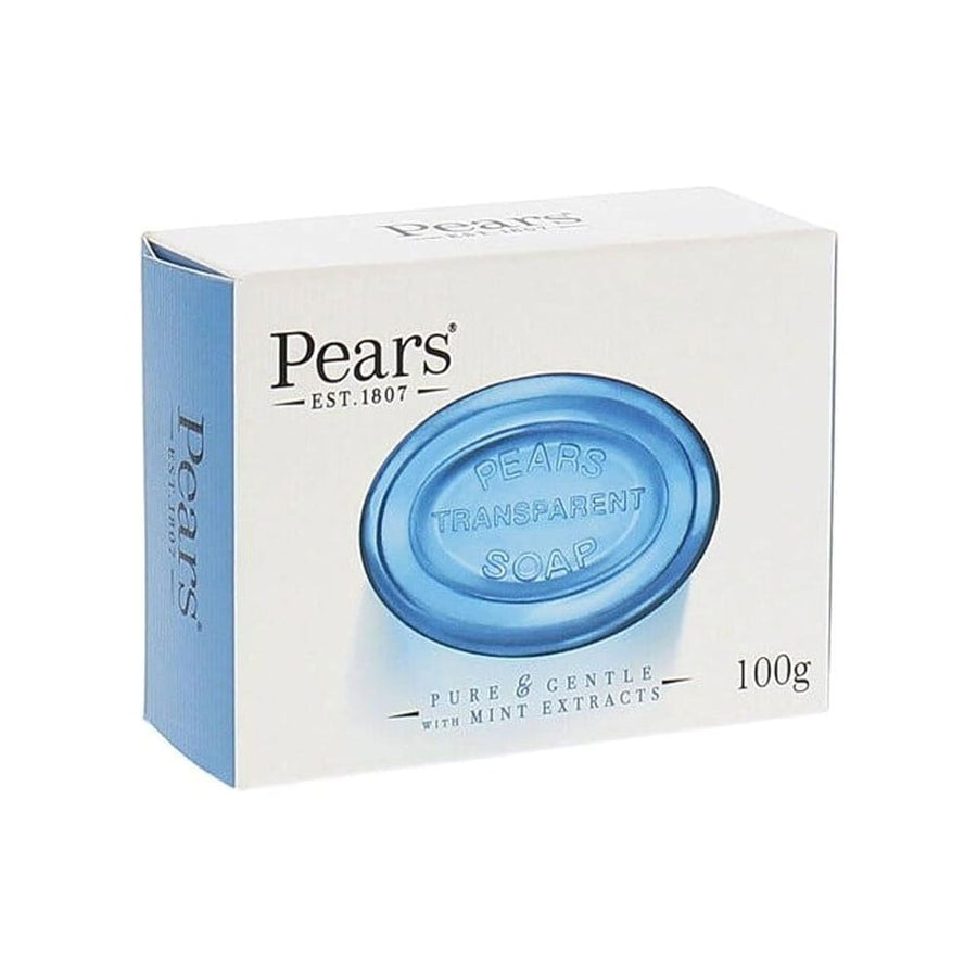 Pears Transparent Soap Bar Pure & Gentle With Mint Extracts 100g