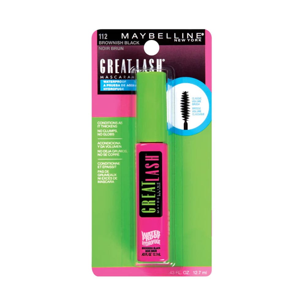 Maybelline Great Lash Mascara Waterproof 112 Brownish Black 12.7ml Sale