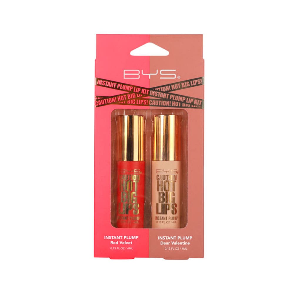 BYS Caution Hot Big Lips Instant Plump Lip Kit 2pc