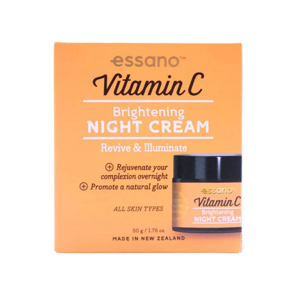 Essano Brightening Night Cream Revive & Illuminate Vitamin C 50g