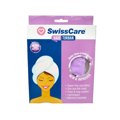 SwissCare Microfiber Hair Turban Assorted