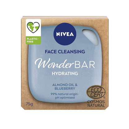 Nivea Face Cleansing Wonder Bar Hydrating Almond Oil & Blueberry 75g