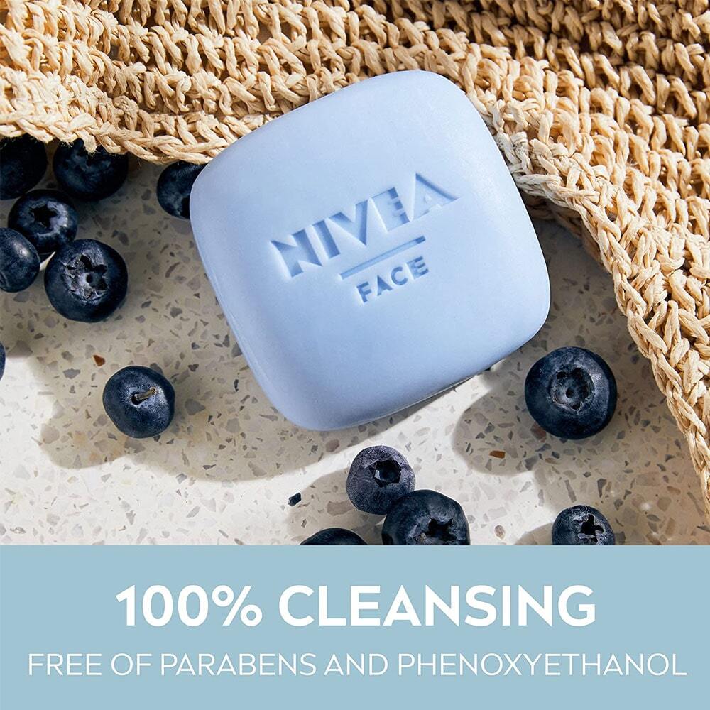 Nivea Face Cleansing Wonder Bar Hydrating Almond Oil & Blueberry 75g