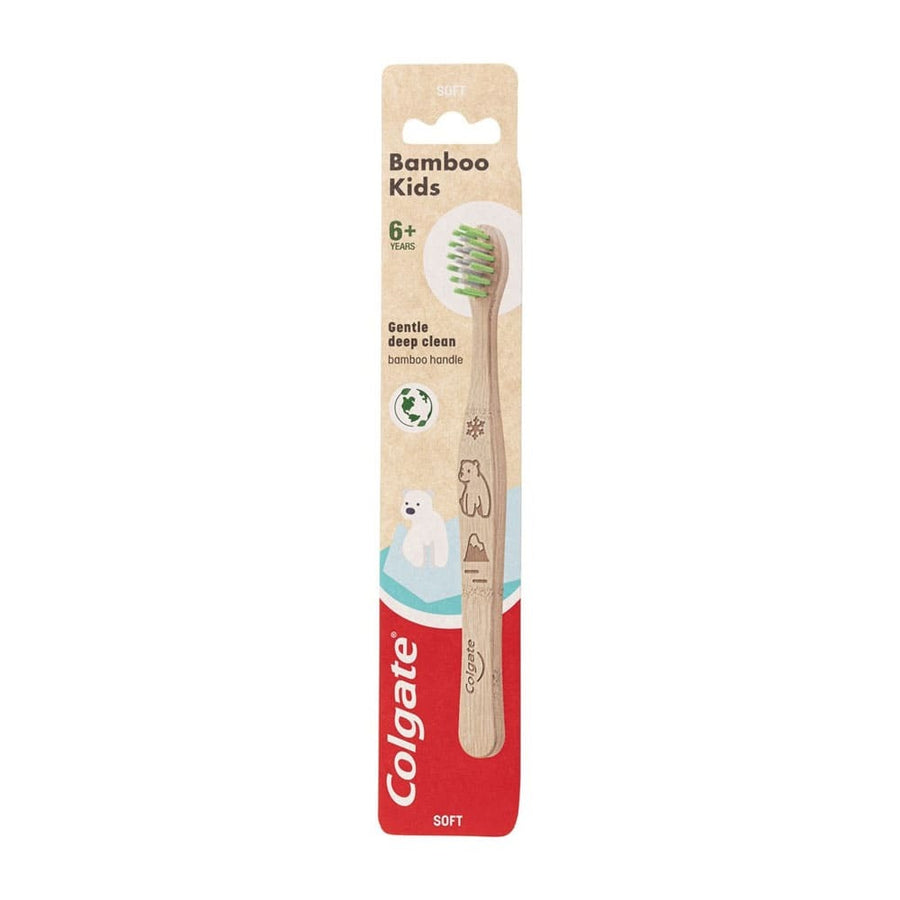 Colgate Toothbrush Bamboo Kids Gentle Deep Clean 6+ years Soft 1pk