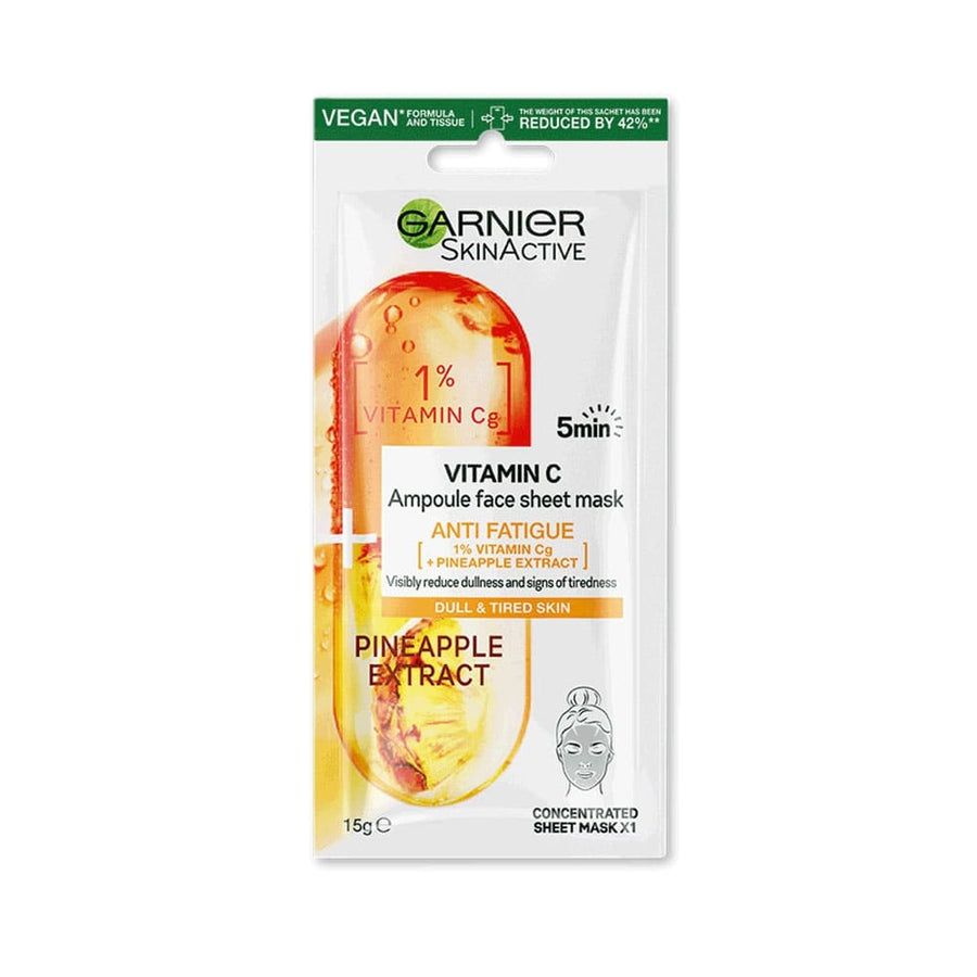 Garnier Skin Active Vitamin C Ampoule Face Sheet Mask Pineapple Extract 15g