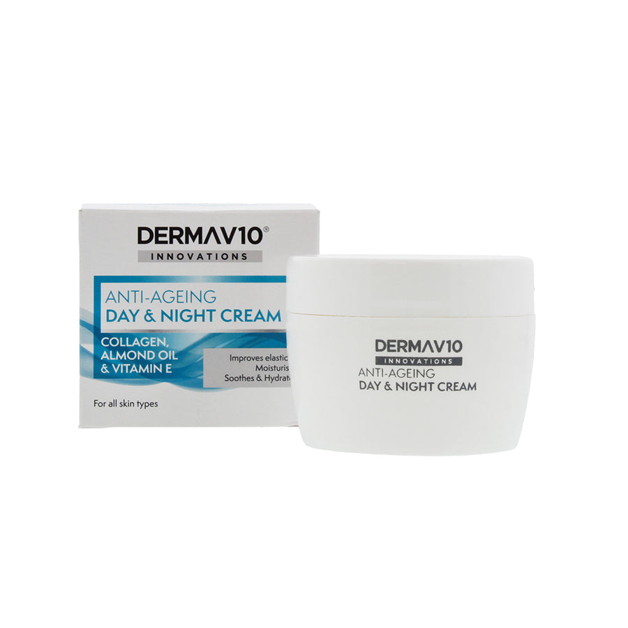 Derma V10 Innovations Anti Ageing Day & Night Cream 50ml