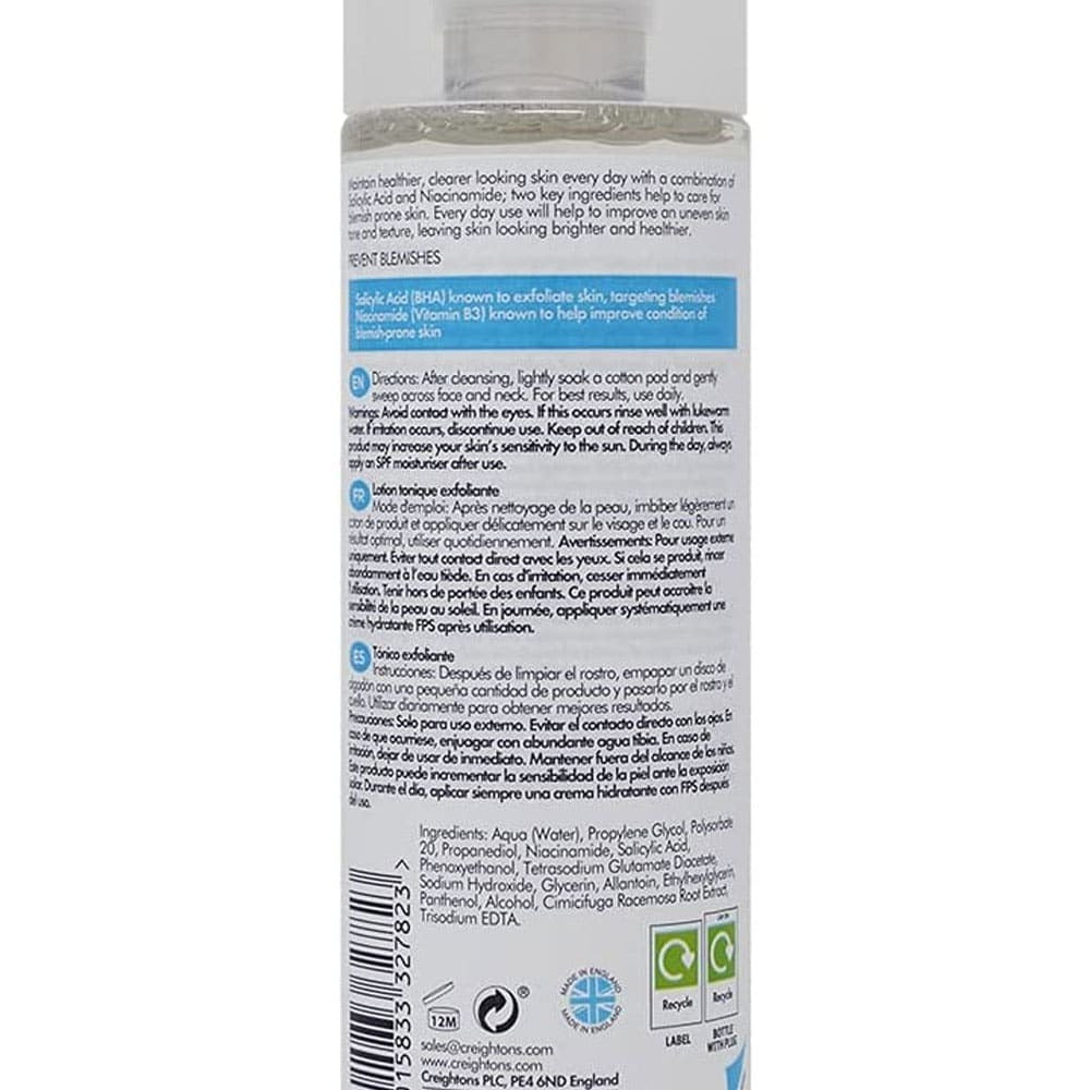 Creightons Salicyclic Acid Exfoliating Tonic 200ml