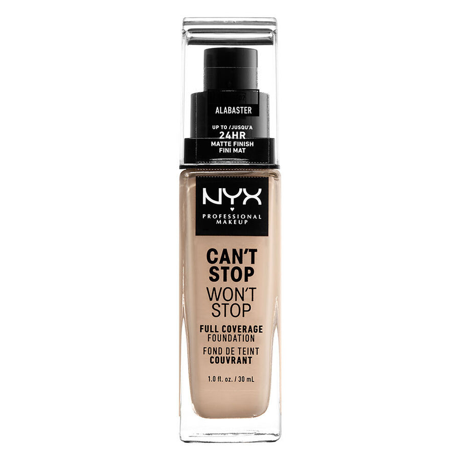 NYX Can't Stop Won't Stop Full Coverage Foundation Alabaster 30ml