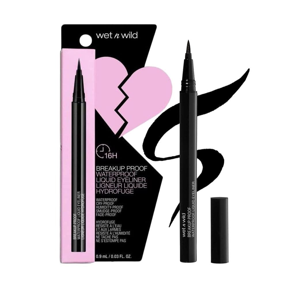 wet n wild Breakup Proof Waterproof Liquid Eyeliner Ultra Black