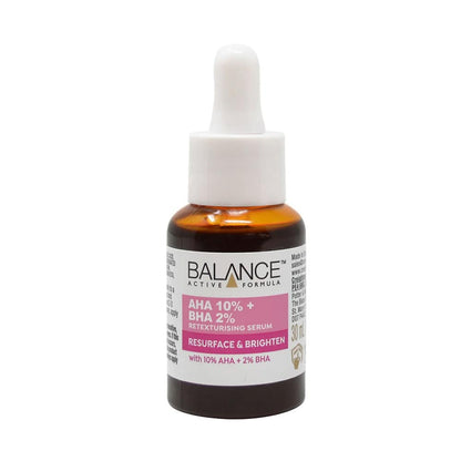 Balance Active Formula Retexturising Serum 10% AHA 2% BHA 30ml