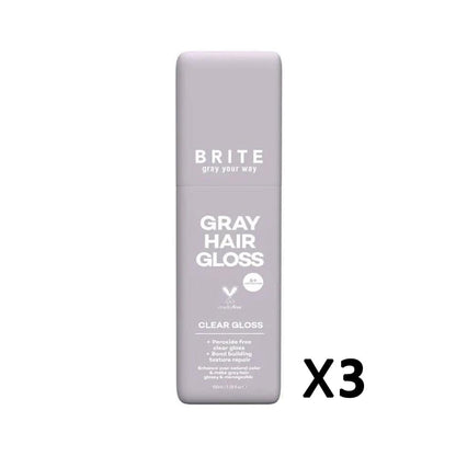 3x Brite Gray Hair Gloss 100ml