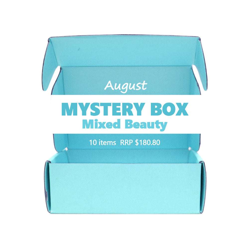 August Mystery Box Mixed Beauty - Blue (10 items)