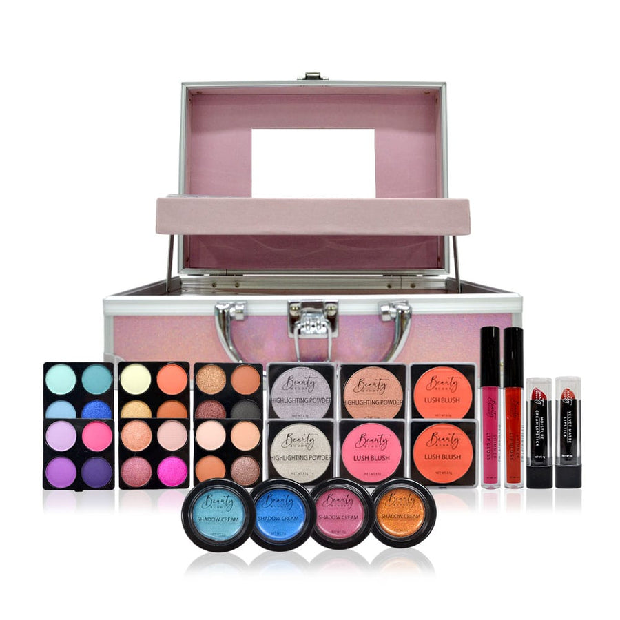 Beauty Buddy Makeup Essentials Kit & Train Case